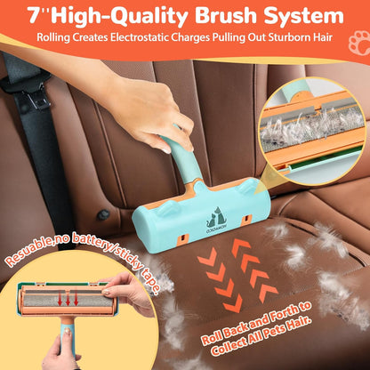 5 PCS Pet Hair Removal Tool, Roller Dog Hair Removers for Couch, Retractable Pet Hair Carpet