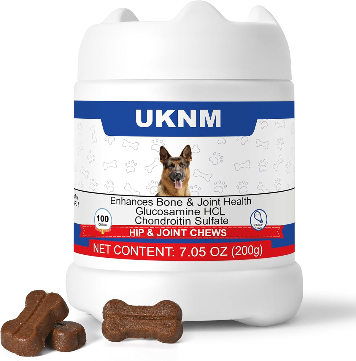 Dog Hip and Joint Supplement,100 Count,Chicken Flavor,Pain and Inflammation Relief Chews with