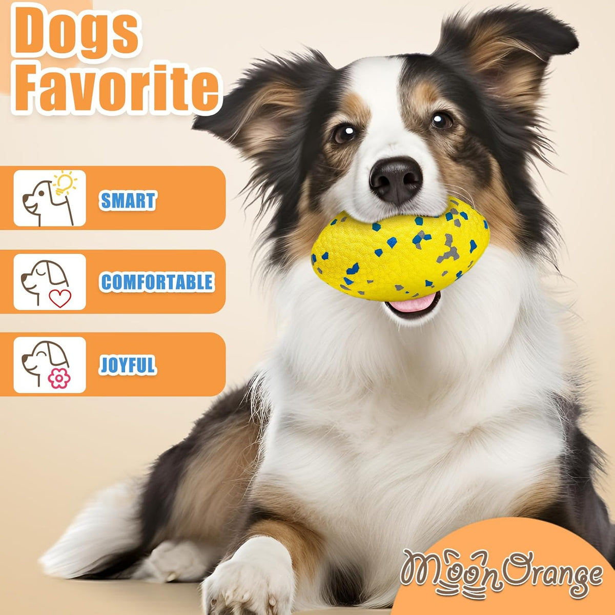 4.72" Indestructible Large Rugby Balls for Aggressive Chewers Durable Olive Bouncy Interactive