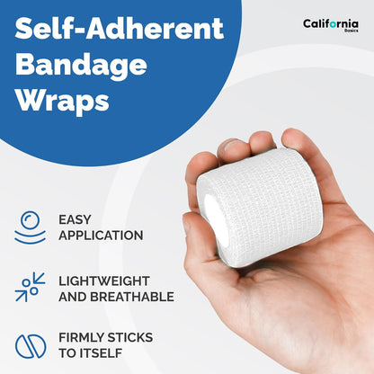 Self-Adhesive Bandage Wrap - Suitable for All Sports - Breathable Athletic Tape for Wrists - Knee
