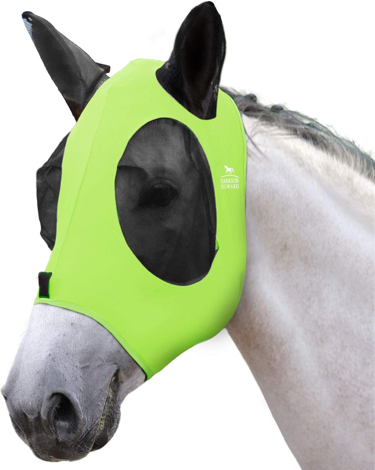 Harrison Howard Super Comfort Stretchy Fly Mask Large Eye Space with UV Protection Soft on Skin