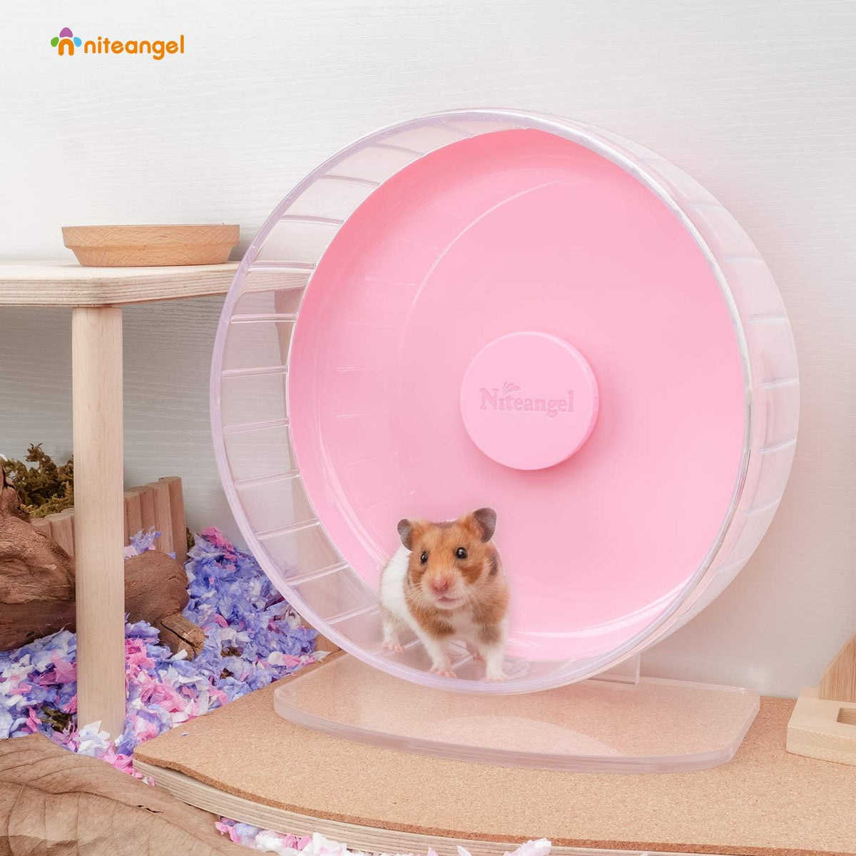 Niteangel Super-Silent Hamster Exercise Wheels: - Quiet Spinner Hamster Running Wheels with