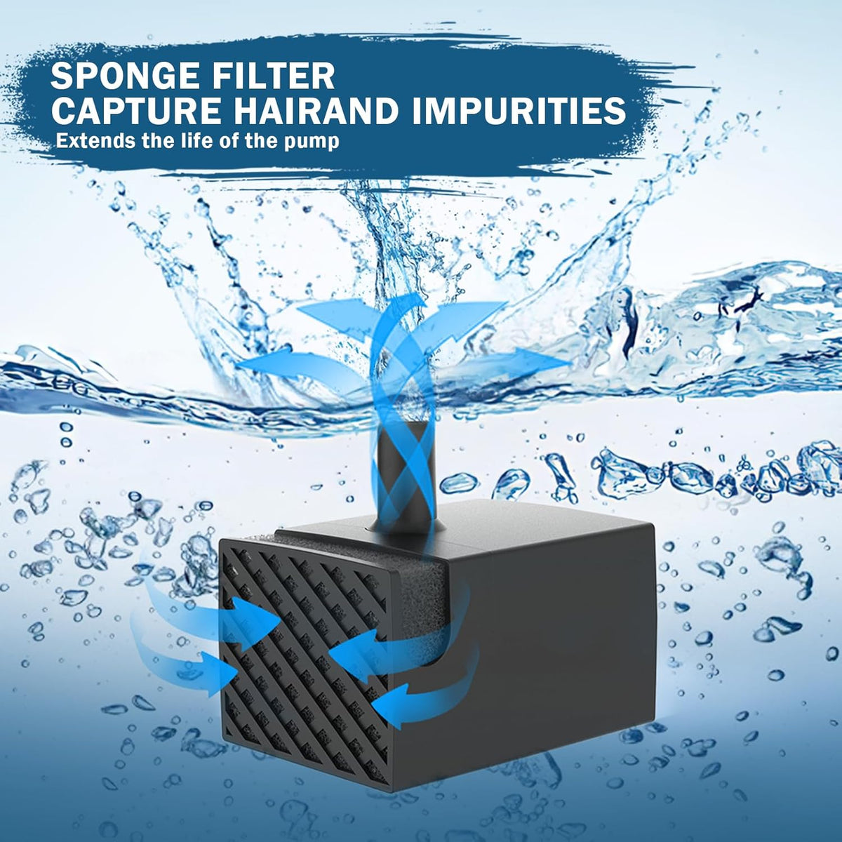 PETNF Dog Water Fountain Water Pump Replacement for PETNF 3 Gallons Stainless Steel Pet Water