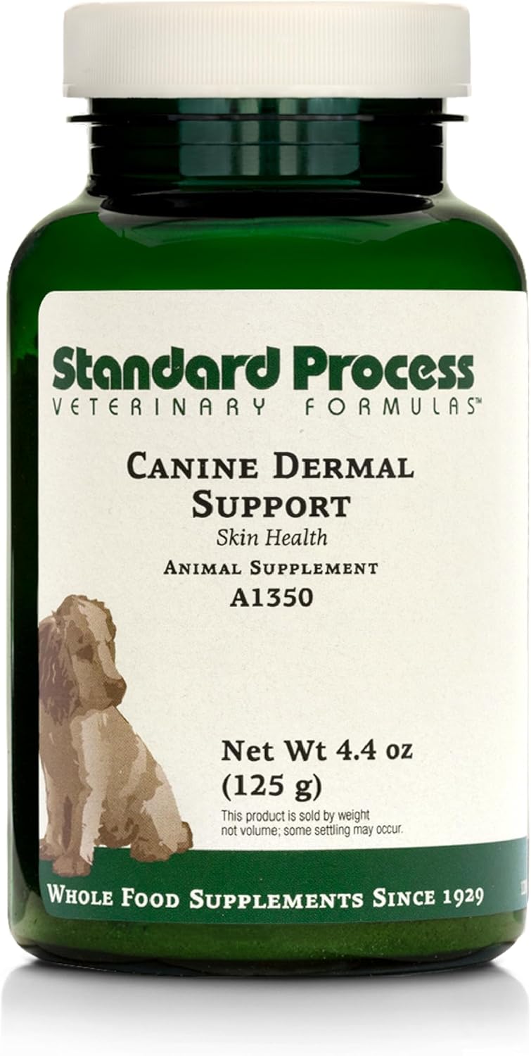 Standard Process Inc. Canine Dermal Support - Skin & Adrenal Gland Supplement - Comprehensive Skin