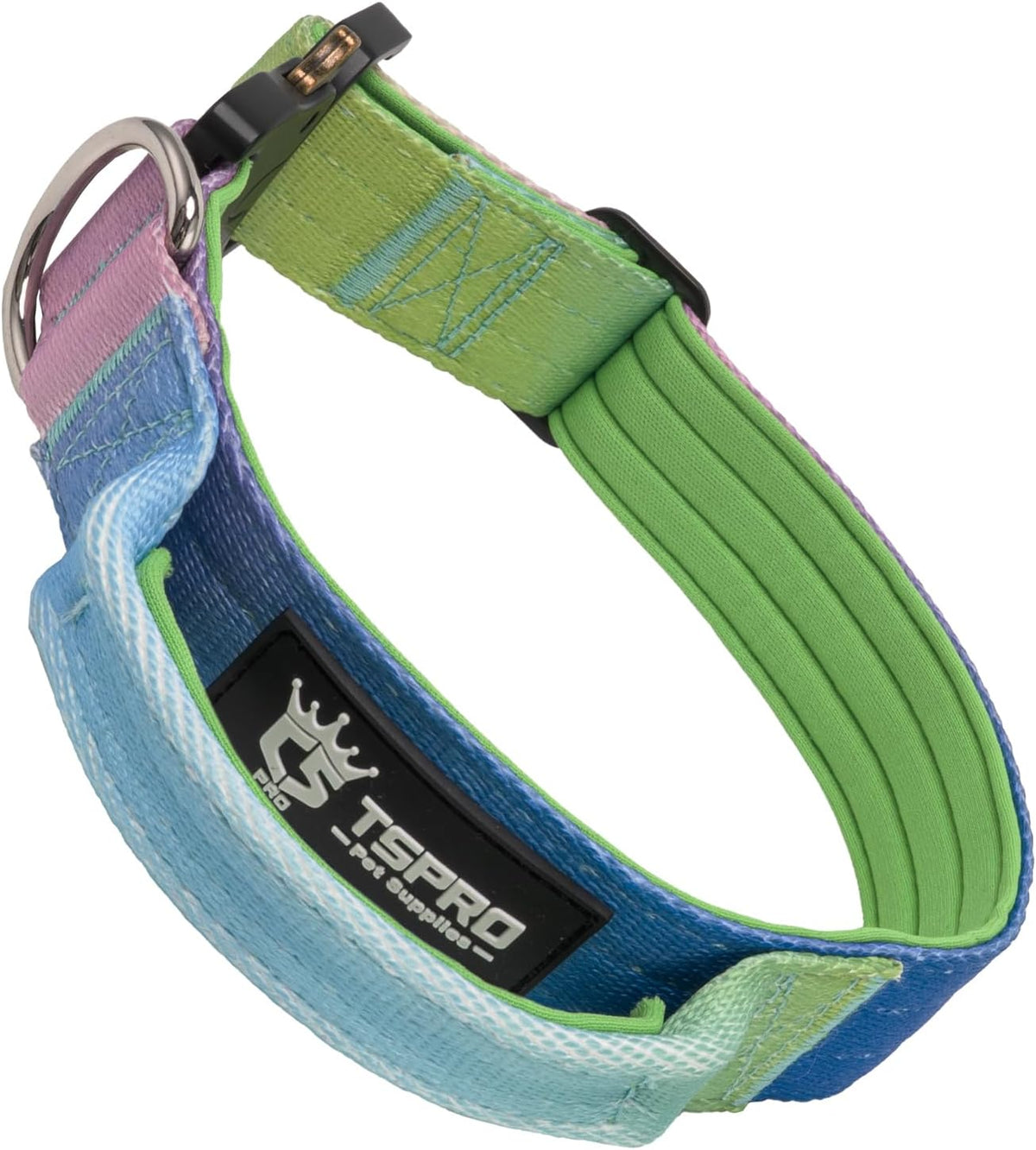 TSPRO Premium Dog Collars Tactical Dog Collar with Handle and Heavy Duty Quick-Release Metal Buckle