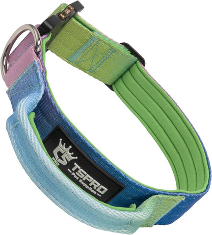 TSPRO Premium Dog Collars Tactical Dog Collar with Handle and Heavy Duty Quick-Release Metal Buckle