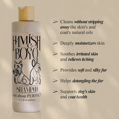 Natural Itch Relief Dog Shampoo – Hypoallergenic & Anti-Itch, Soothes Dry, Sensitive Skin, Oatmeal
