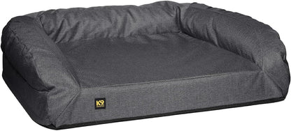 K9 Ballistics Tough Bolster Orthopedic Sofa Dog Bed with Removable Washable Cover - Durable, Water