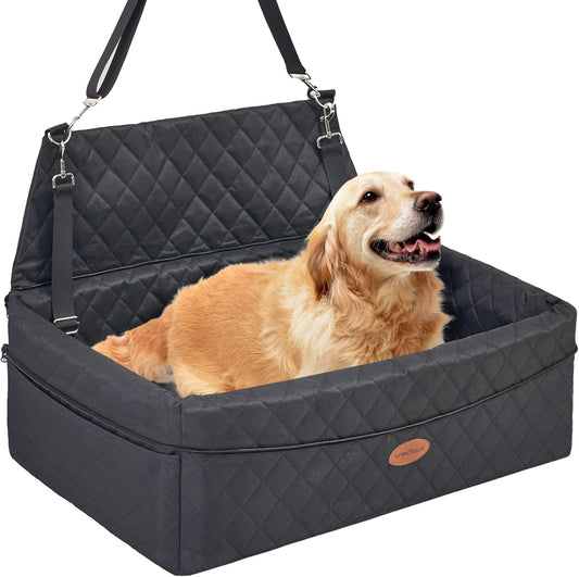 Dog Car Seat for Large/Medium Pet, Anti Slip Bottom Dogs Booster Seat for All Seasons,Pet Travel
