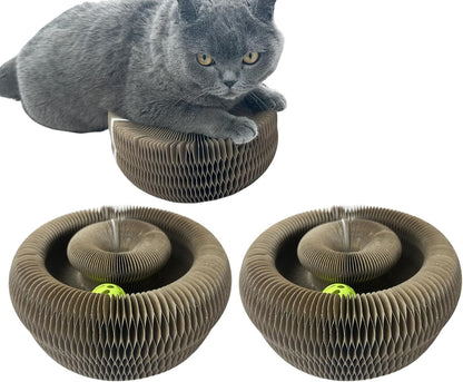 Magic Accordion Cat Scratching Board - Interactive Toy for Bored Indoor Cats, Fun & Durable Cat