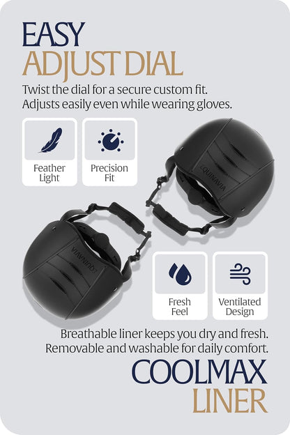 Equinavia Gardian Riding Helmet - Lightweight, Low-Profile Design with Airflow Vents, Easy-Adjust