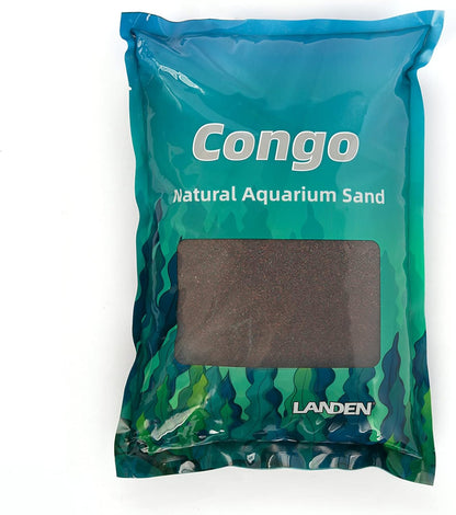 Landen Congo Aquascapeing Sand for Aquarium Landscape 2L(9lbs) X2pcs, Brown, Aquarium Natural Fine