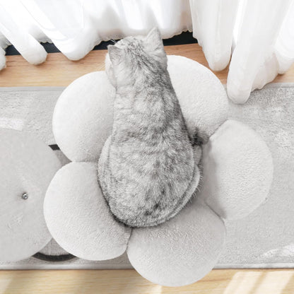 Multi-Level Modern Cat Tree, All-in-One Cat Tower with Scratching Post, Flower Cat Tree Houses for