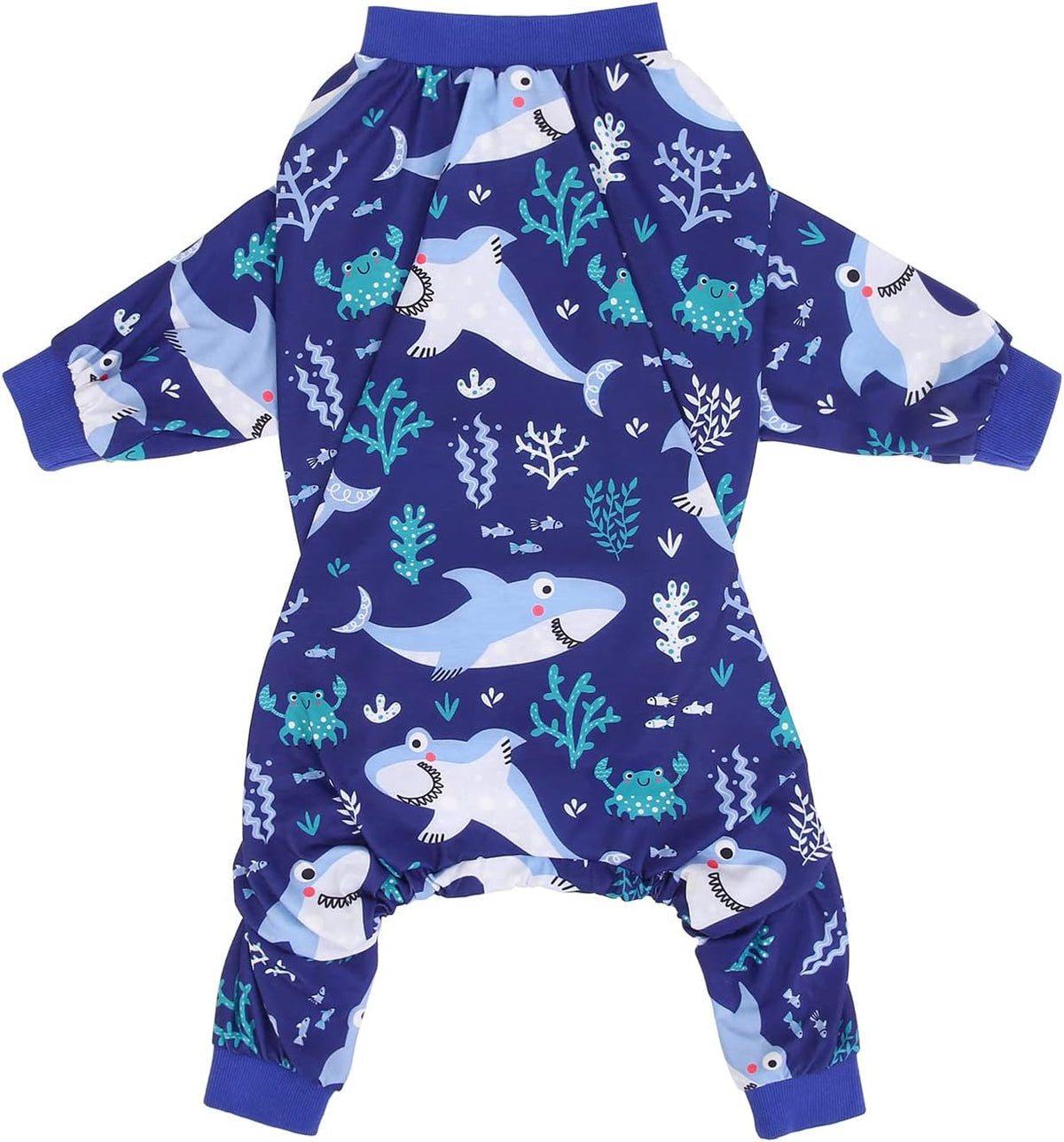 HDE Dog Pajamas One Piece Jammies Jumpsuit Pet Clothes Outfit Stretchy Lightweight Comfy Shirt Pjs