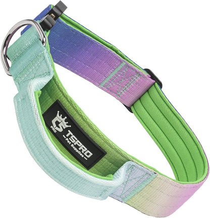 TSPRO Premium Dog Collars Tactical Dog Collar with Handle and Heavy Duty Quick-Release Metal Buckle