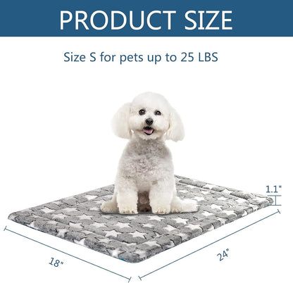 KROSER Fancy Crate Pad Bed Mat Reversible (Cool & Warm), Machine Washable, for Small to XXX-Large