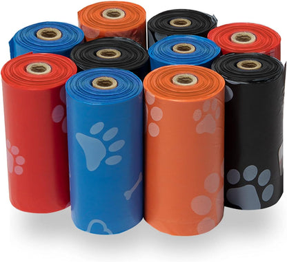 Best Pet Supplies Dog Poop Bags (150 Bags) for Waste Refuse Cleanup, Doggy Roll Replacements for