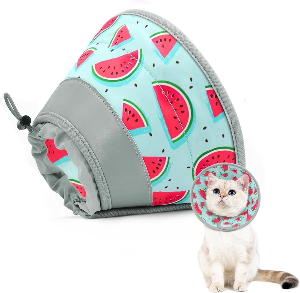 Cat Cone Collar Soft to Stop Licking, Adjustable, Foldable Lightweight Kitten Cones After Surgery