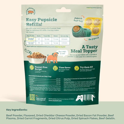 WOOF Dog Pupsicle Mix - Easy-to-Make DIY Pupsicle Refills - Tasty, Healthy Pupsicle Mix - Wholesome