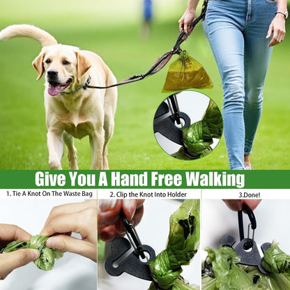 Dog Waste Bag Dispenser Poop Bag Dispenser for Leash Accessory dog Poop Bag Holders Fits Dog Leash