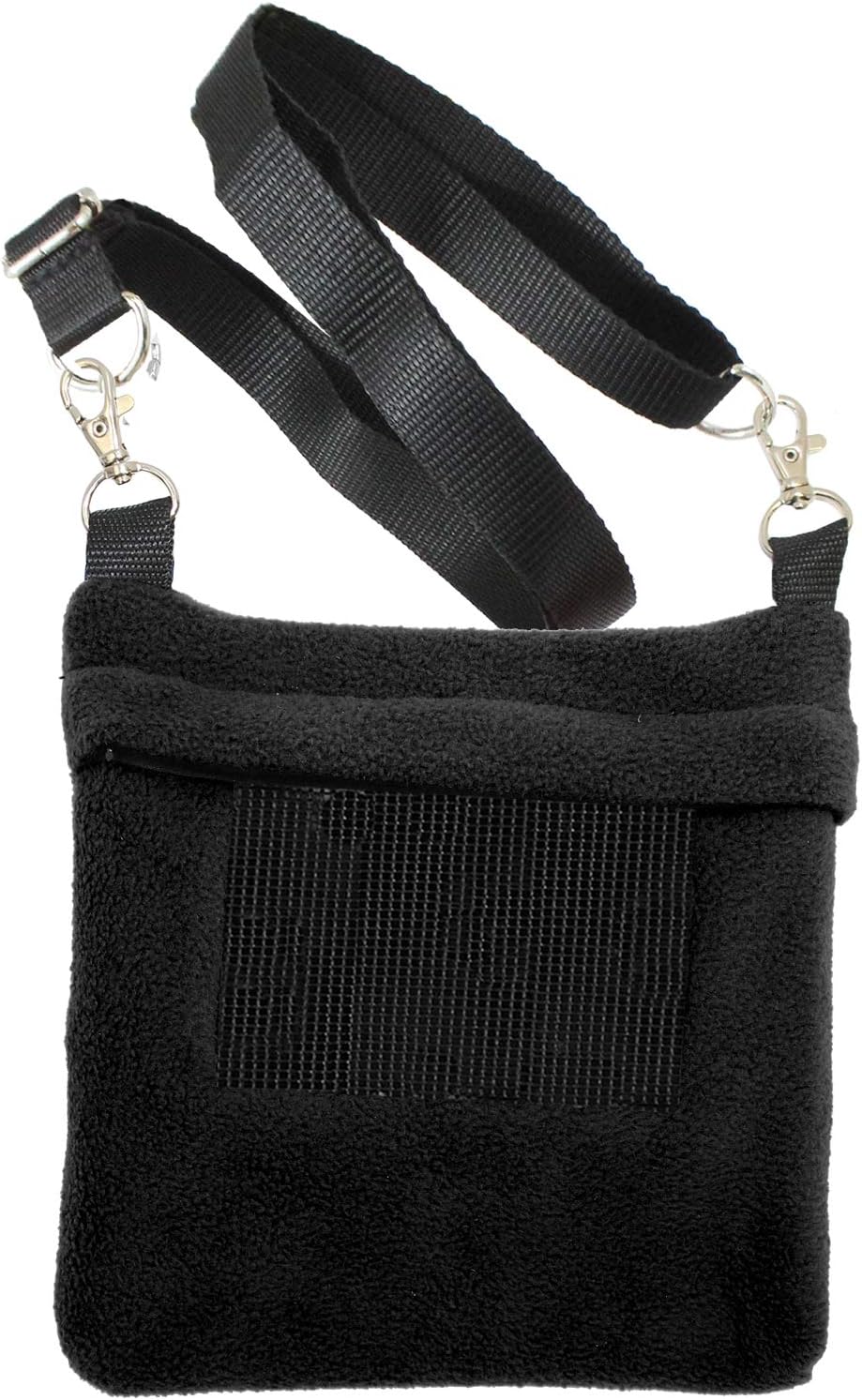 Exotic Nutrition Economy Carry Bonding Pouch (Black) - for Sugar Gliders, Squirrels, Marmosets