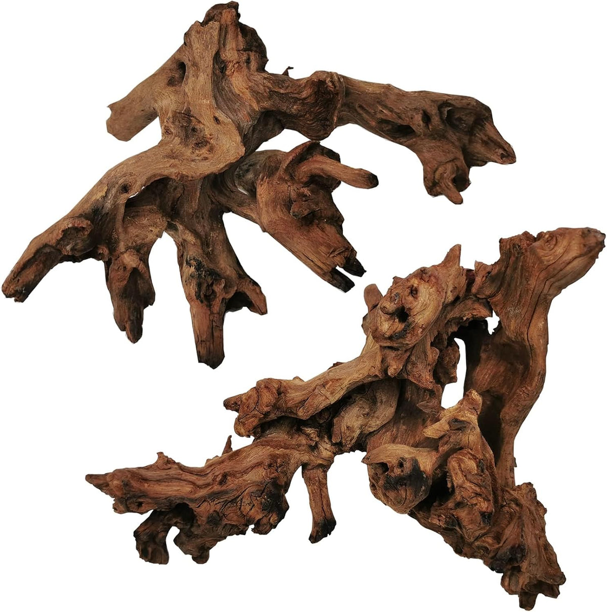 Hamiledyi 2 Pcs Large Driftwood for Aquarium 8-18 Inch Driftwood Branches Reptiles Aquarium