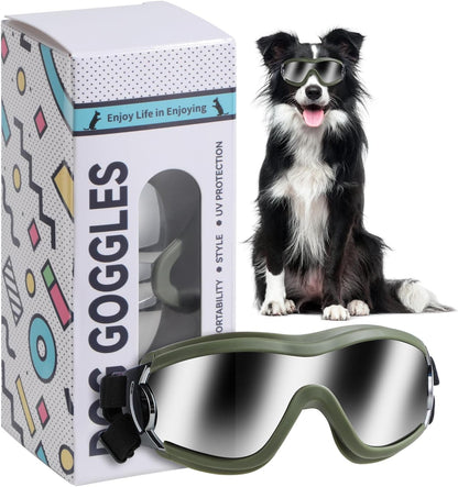 NVTED Dog Sunglasses Goggles, UV Wind Dust Fog Protection Pet Glasses Eye Wear Protection with