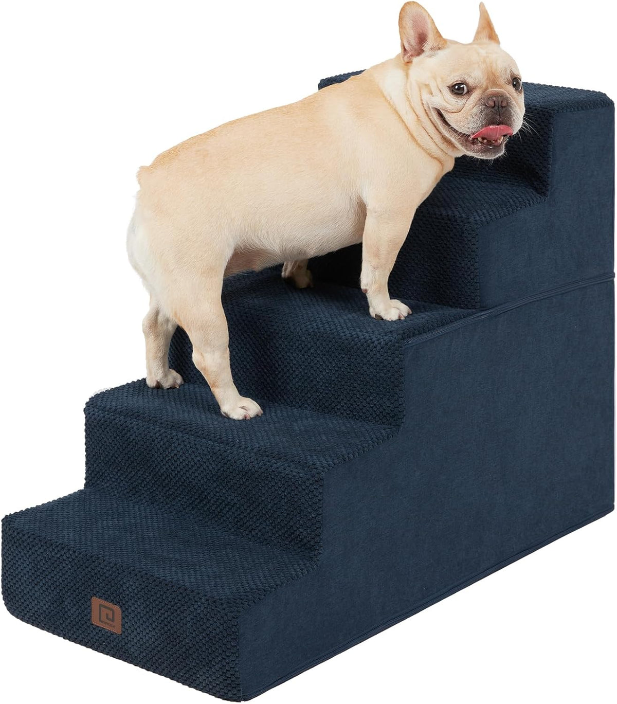 EHEYCIGA Dog Stairs for High Bed 22.5" H, 5-Step Dog Steps for Bed, Pet Steps for Small Dogs and