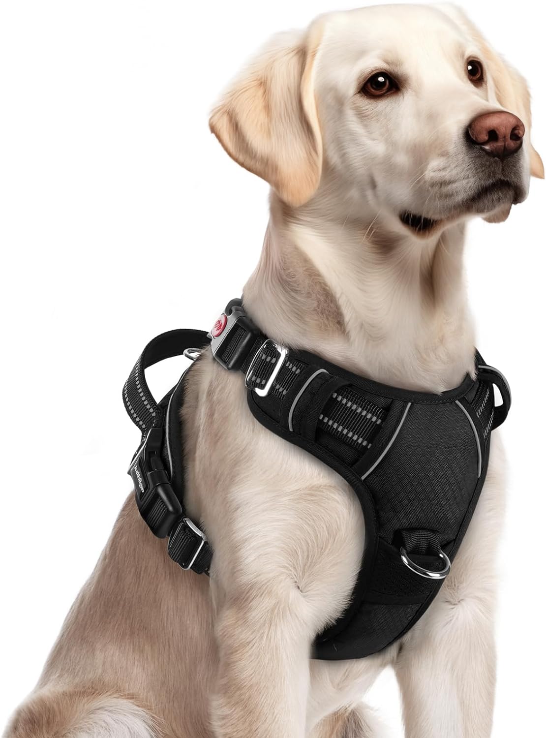 rabbitgoo Dog Harness for Large Dogs, No Pull Pet Vest with 3 Buckles, Adjustable Soft Padded Pet
