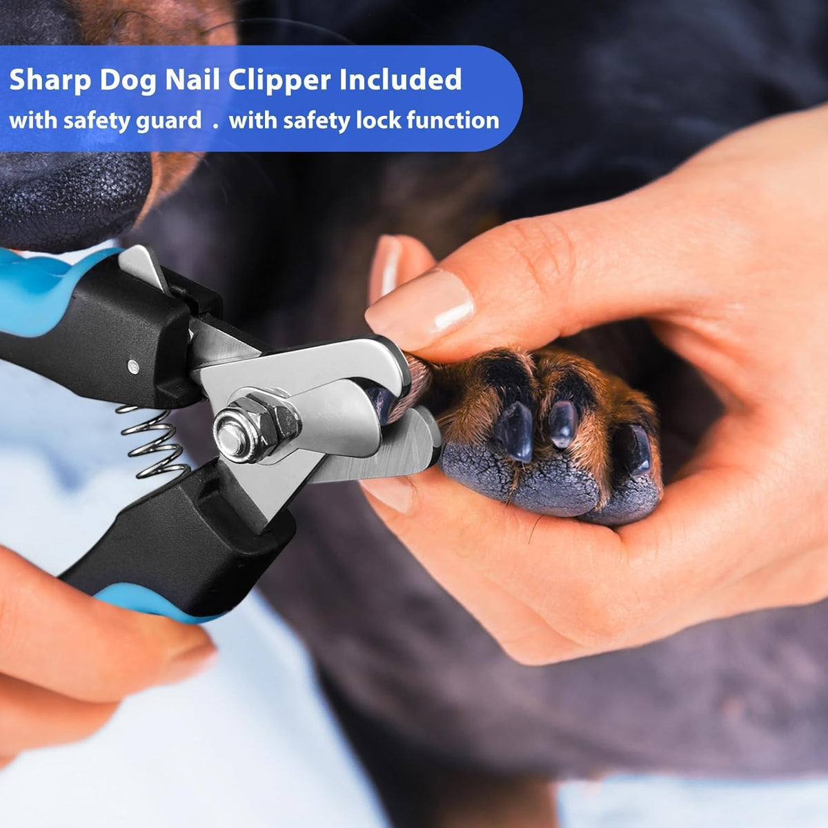 YABIFE Dog Nail Grinder, Dog Nail Trimmers and Clippers Kit, Super Quiet, Rechargeable, for Small