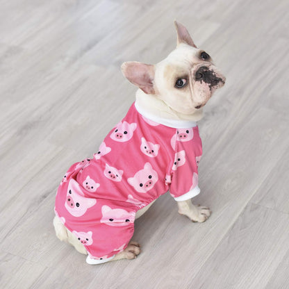 CuteBone Dog Halloween Pajamas Puppy Onesies Small Dogs Soft Pjs Coat Cat Apparel Comfy Pet
