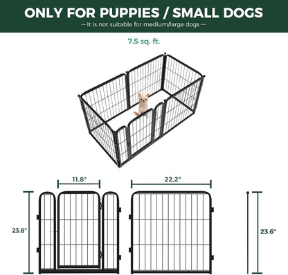 FXW Homeplus Unleashed Indoor Dog Playpen - Stress-Free and Safe Play, Heavy Duty 24 Inch 6 Wire