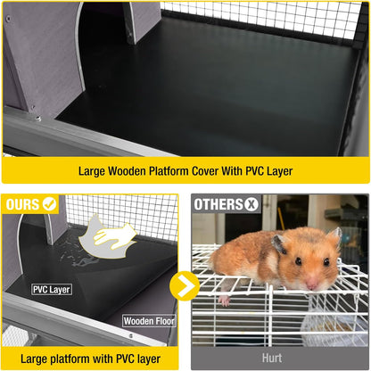 Aivituvin Ferret Cage Chinchilla Cage for Rat,Lizard,Squirrel, Chameleon,Gerbils and Other Small