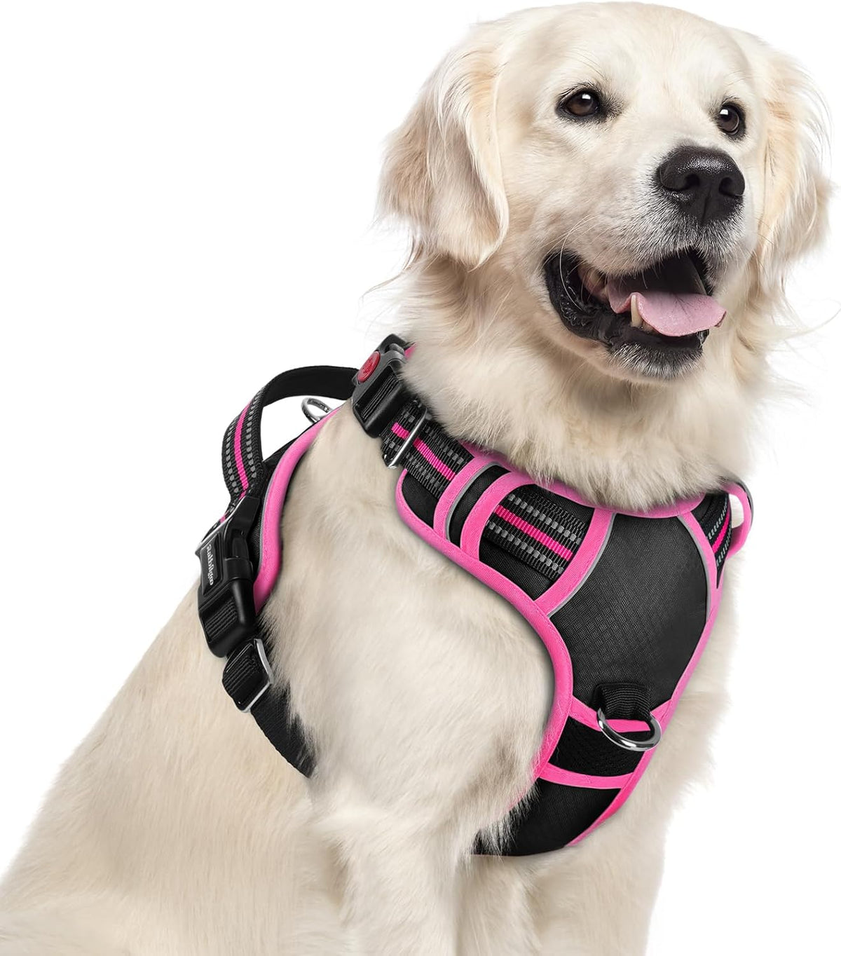 rabbitgoo Dog Harness for Large Dogs, No Pull Pet Vest with 3 Buckles, Adjustable Soft Padded Pet
