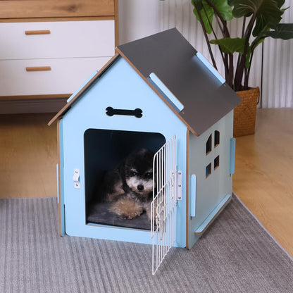 Dog House Indoor for Small Dogs or Cats, Cozy Wooden Design, Small Indoor Bed House, with Air Vents