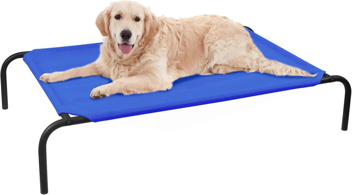 PHYEX Elevated Dog Bed for Large Dogs, Raised Dog Bed with Breathable Mesh, Dog Cot Bed with Sturdy