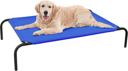 PHYEX Elevated Dog Bed for Large Dogs, Raised Dog Bed with Breathable Mesh, Dog Cot Bed with Sturdy