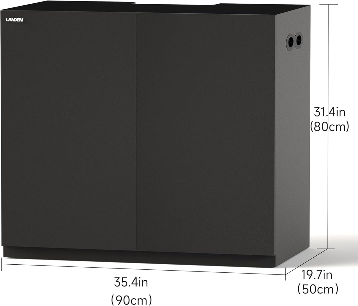 LANDEN Aquarium Wooden Stand and Cabinet for up to 55 Gal Tank, Fish Reptile Sea Salt WaterTank