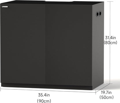 LANDEN Aquarium Wooden Stand and Cabinet for up to 55 Gal Tank, Fish Reptile Sea Salt WaterTank