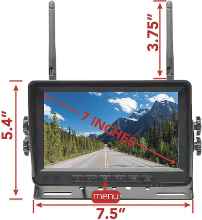 FalconEye Electronics 2nd Generation 200-300Ft Wireless Range Backup Camera for Trucks, Fleets. HD