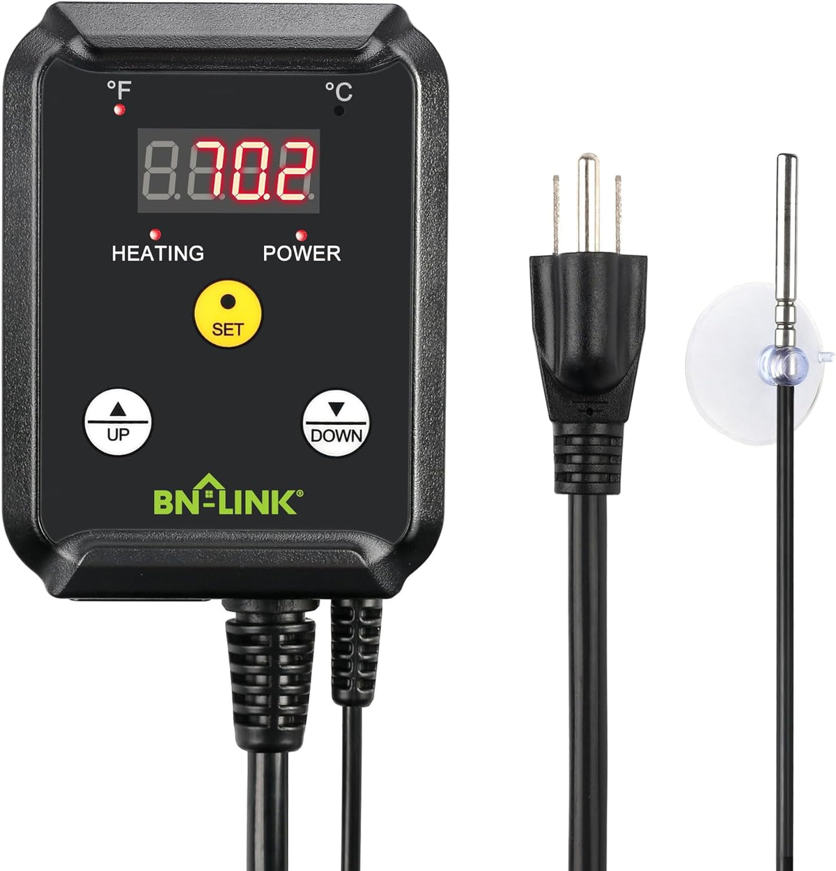 BN-LINK Digital Heat Mat Thermostat Controller for Seed Germination, Reptiles and Brewing Breeding