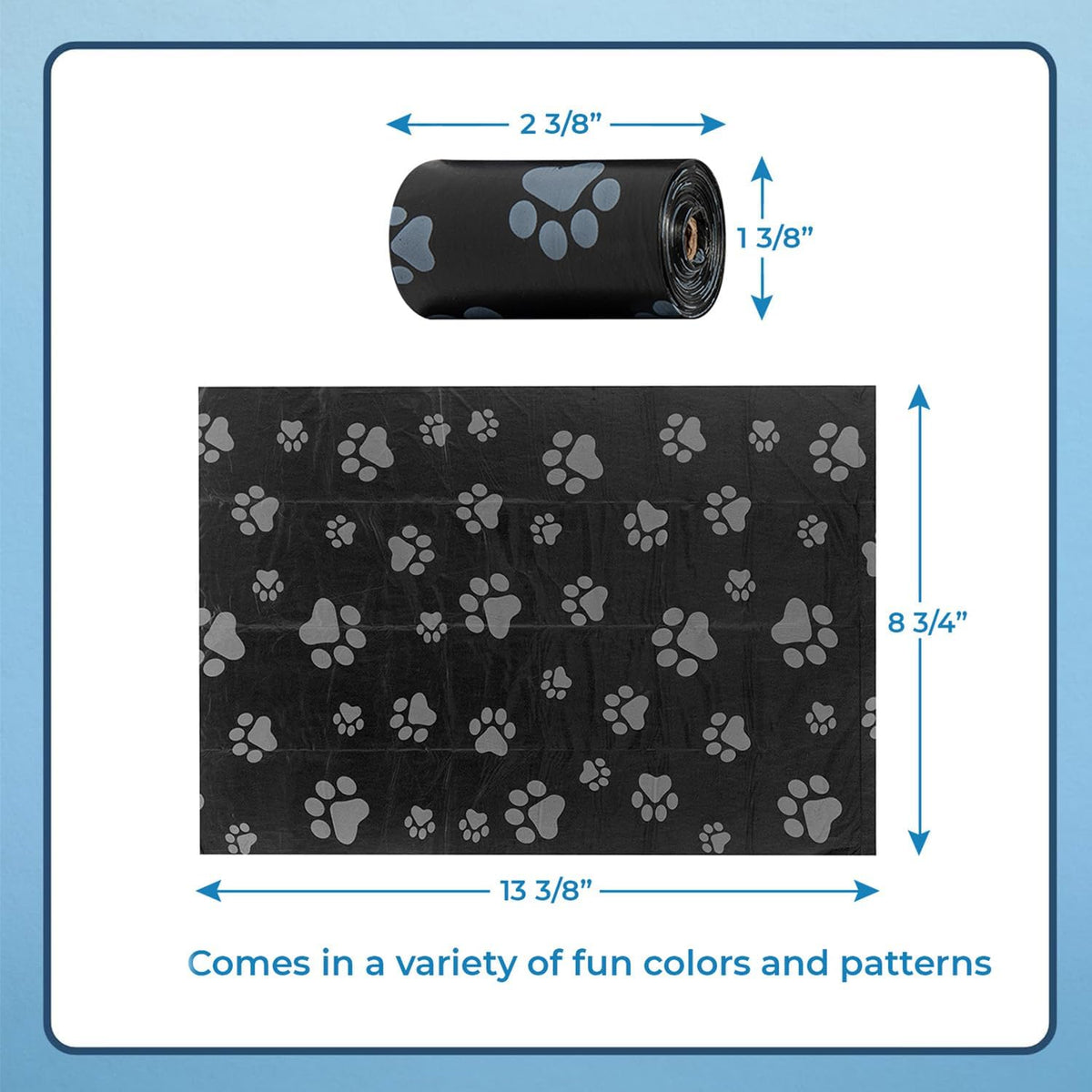 Best Pet Supplies Dog Poop Bags (150 Bags) for Waste Refuse Cleanup, Doggy Roll Replacements for
