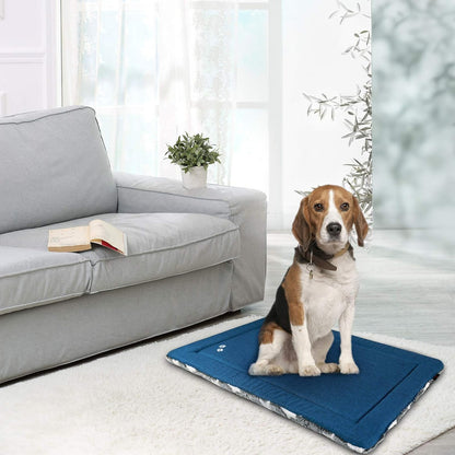 KROSER Fancy Crate Pad Bed Mat Reversible (Cool & Warm), Machine Washable, for Small to XXX-Large