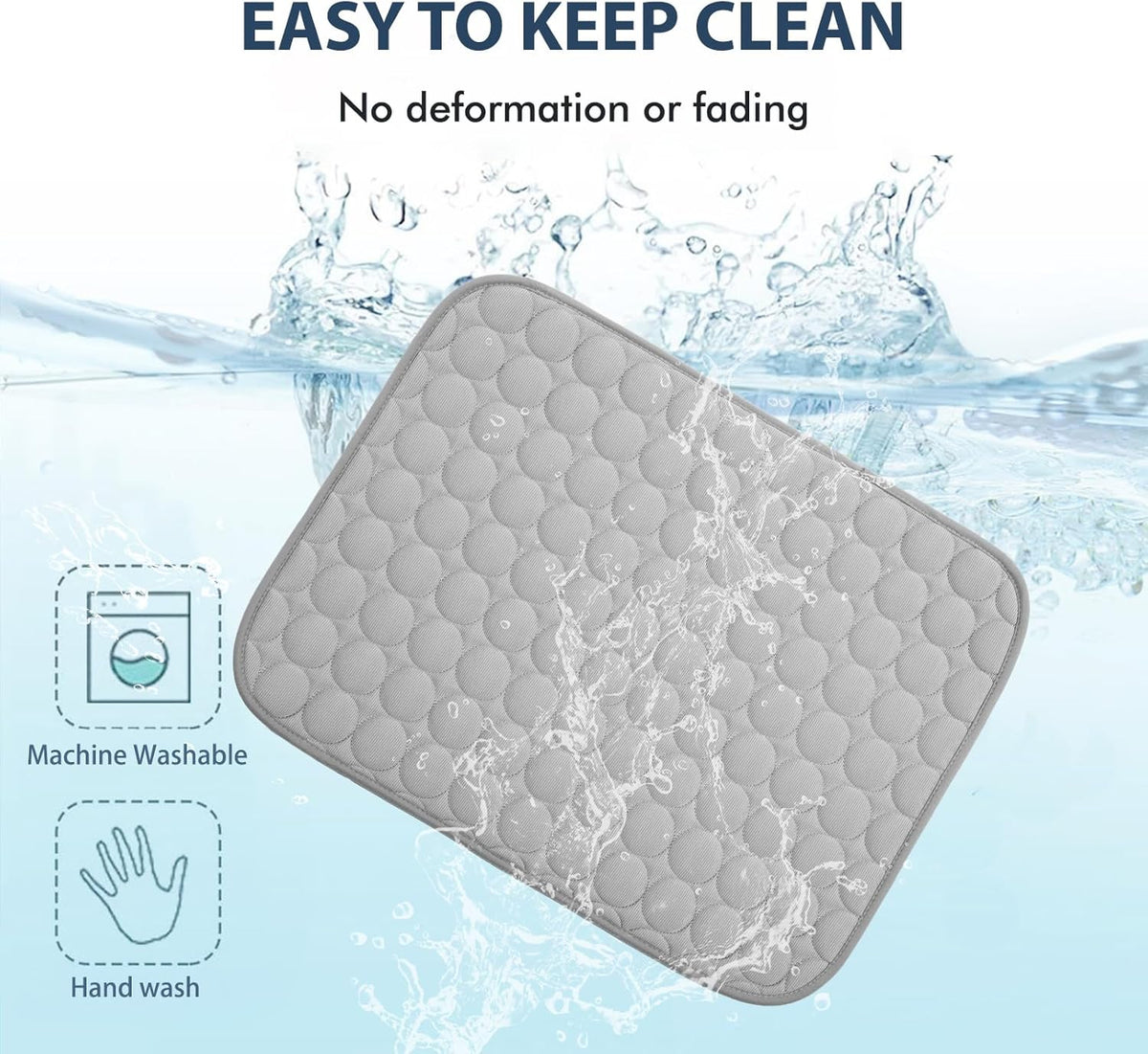 MICROCOSMOS Summer Cooling Mat & Sleeping Pad- Water Absorption Top, Materials Safe, Easy Carry, EZ