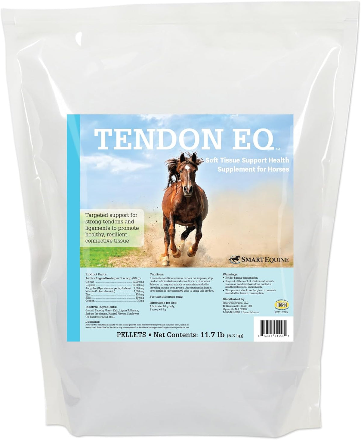 Uckele by SmartEquine Tendon EQ Pellets | Horse Muscle and Ligament Supplement for Horses |