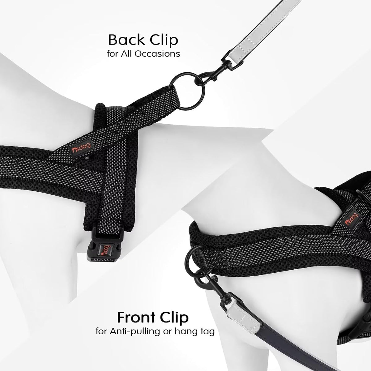 Didog No Pull Dog Harness with Breathable Mesh Padded, Full Reflective & Quick Fit Adjustable Vest