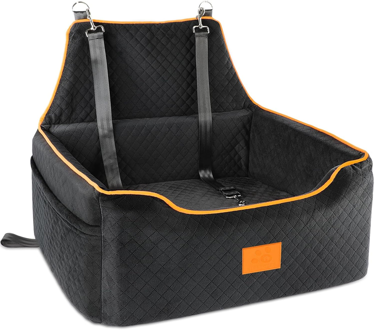 Dog Car Seat for Large/Medium Dog, Booster Seat for Dogs Under 55Lbs or 2 Small, Detachable and