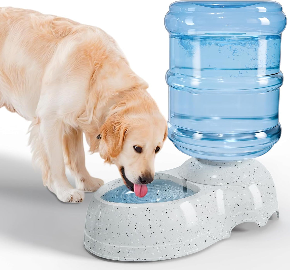 Kenond Water Dispenser Station for Large Dogs,3 Gallon/11L Gravity Automatic Feeder, Dog Water Bowl