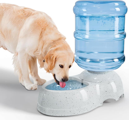 Kenond Water Dispenser Station for Large Dogs,3 Gallon/11L Gravity Automatic Feeder, Dog Water Bowl