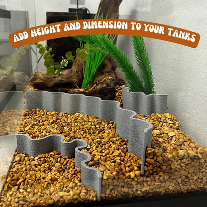 REEFSHAPE Aquarium or Terrarium Substrate Cliffs Combo Pack | Separate Substrate Layers in